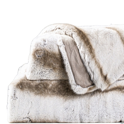 China Disposable Custom Faux Fur Sofa Throw Blanket For Winter