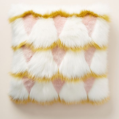 New Type Luxury Jacquard Faux Fur Decoration Pillow Cover
