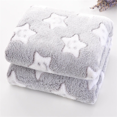 PORTABLE 100*150 cm Super Soft Glow in Dark Flannel Blanket